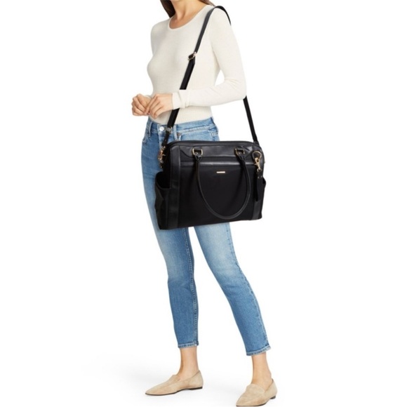 Rebecca Minkoff Black Leather and Nylon Diaper Bag - Picture 1 of 10